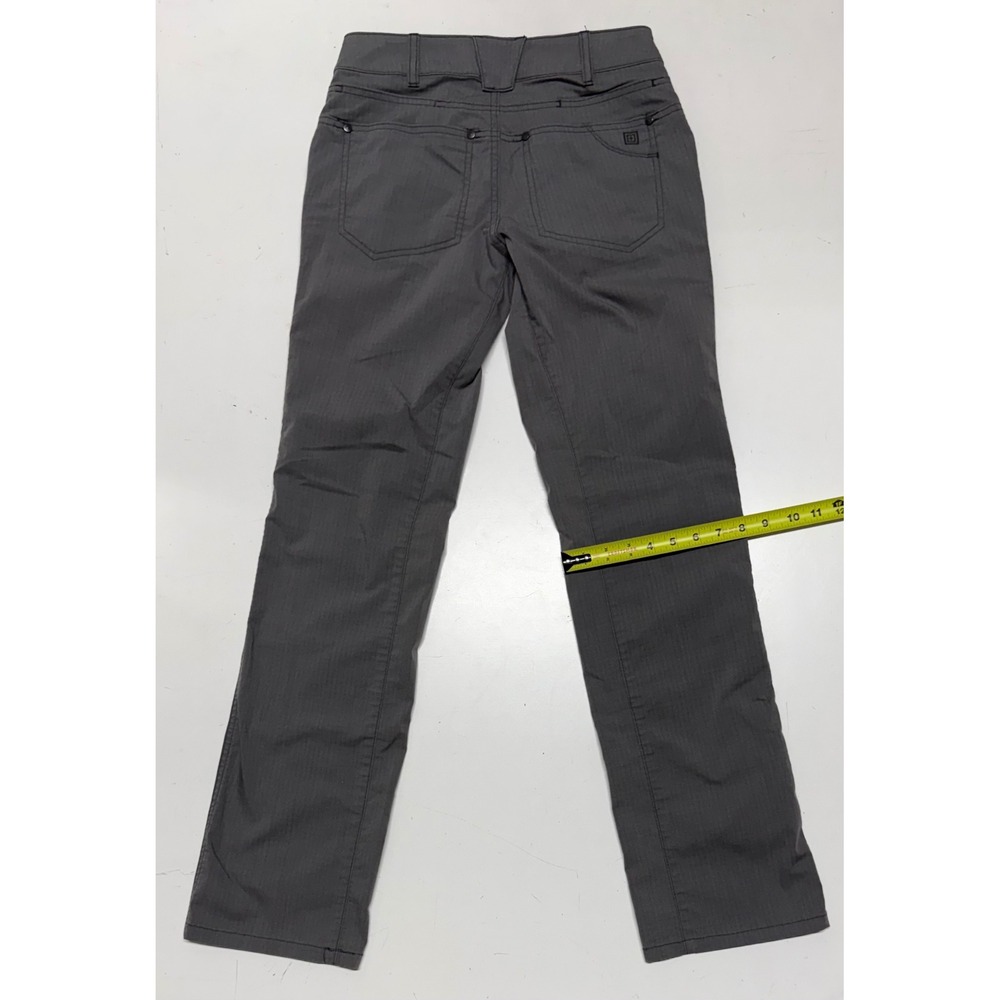 5.11 Tactical Women 2 Long Gray Straight Leg Cargo Work Pants TLBLIN-4389-1 - Picture 5 of 6